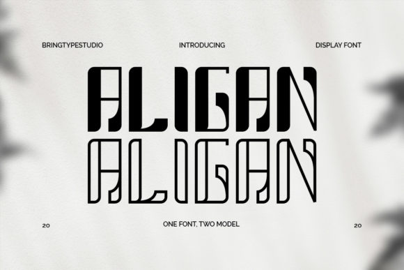 Aligan: A Stylish Display Font