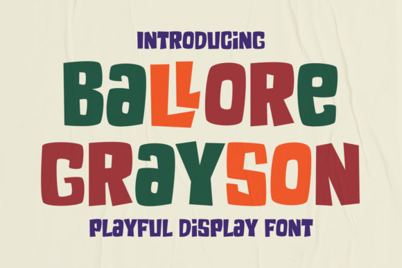 Ballore Grayson: A Bold Display Font