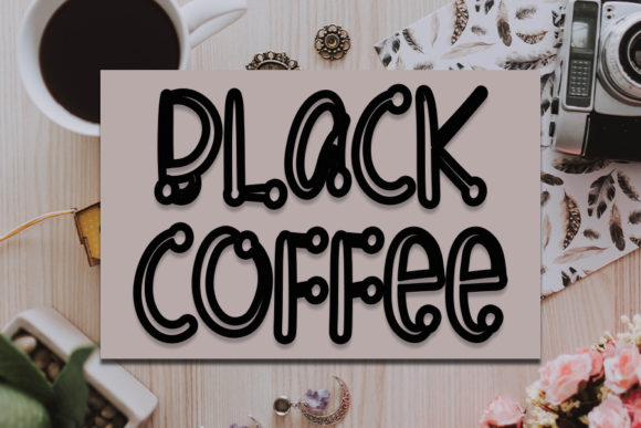 Black Coffee: A Retro Display Font
