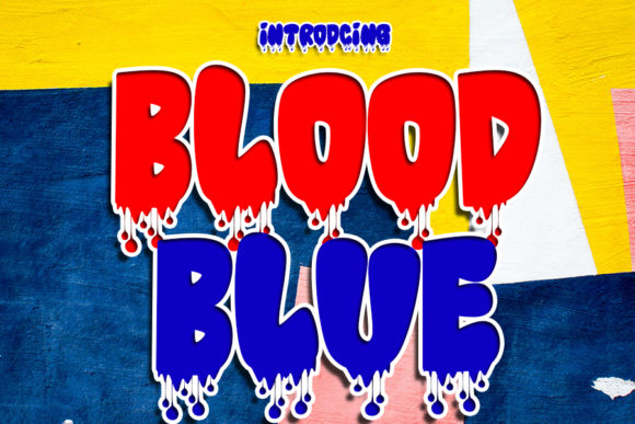 Blood Blue Font: Bold & Unique