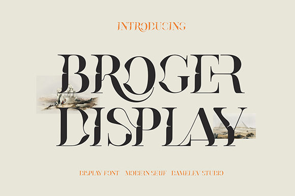 Broger Font for Creative Design
