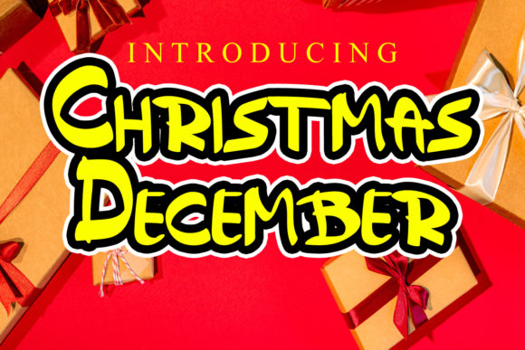 Christmas December Font for Business