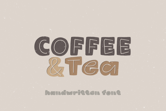 Coffee Tea Font for Stylish Design