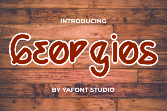 Georgios: A Creative Display Font