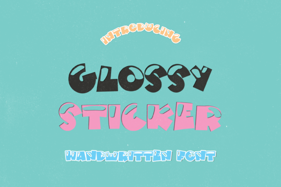 Glossy Sticker: A Font for Creative Web Design
