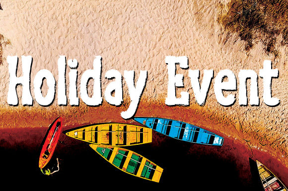 Holiday Event Font for Editorial Design