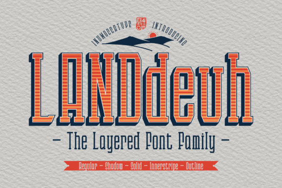 Landdeuh: A Bold Display Font for Creative Impact