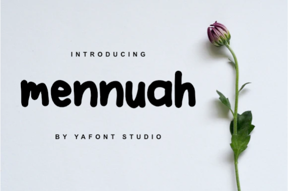 Mennuah: A Clean Display Font