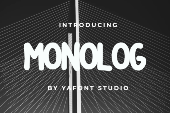 Monolog: A Friendly Display Font