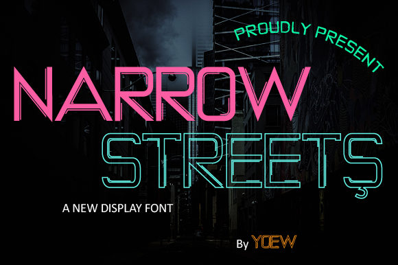 Narrow Streets Font for Editorial Design