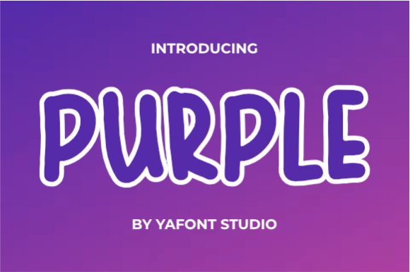 Purple: A Neat Display Font for Creative Projects
