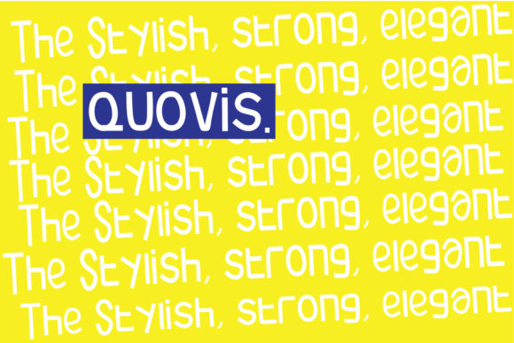 Quovis: A Bold Display Font for Web Design