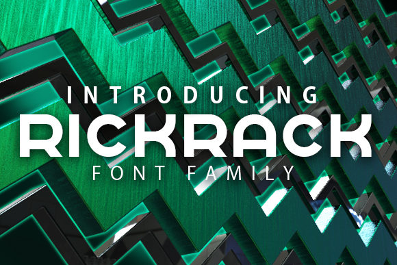 Rickrack: A Bold Display Font for Crafters