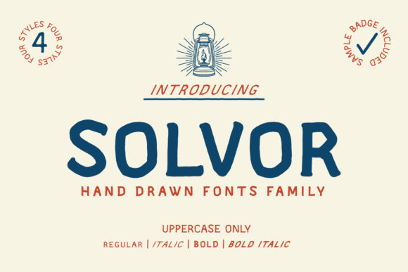 Solvor: A Bold Display Font for Makers